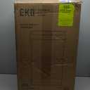 EKO Deluxe Mirage-T 50 Liter / 13.2 Gallon Touchless Rectangular Motion Sensor Trash Can, Matte Stainless Steel Finish