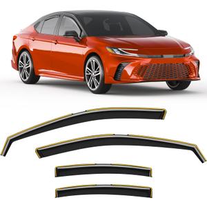 In-Channel Rain Guards Fit for Toyota Camry 2025-2026 Window Rain Guard Extra Durable Window Deflectors Window Vent Visors Vent Shades Exterior Car Accessories