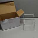 Manual Label Dispenser Acrylic Adjustable Clear Label Holder Sticker Dispenser for Office Home Business Tabletop(10 x 6 x 6 Inch)