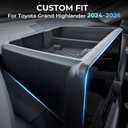 Dashboard Behind Screen Storage Box for Toyota Grand Highlander 2024 2025 2026, Interior Accessories Center Console Organizer Tray for 24 25 26 Grand Highlander, Black