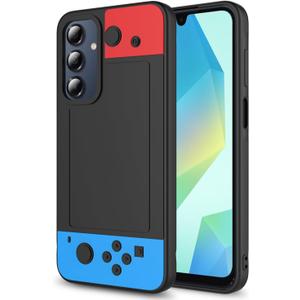 for Samsung Galaxy S25-FE Case,Galaxy S25 FE 5G Case,snap on,3D Cartoon Cute Kawaii Fun Cool Funny Video Game Design Phone Case,Full Body Camera Protection Cover for man Women Teen Blue Red Black