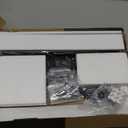 Universal Swivel TV /Table Top TV Stand for 19 to 43 inch TVs with 90 Degree Swivel, 4 Level Height Adjustable, Heavy Duty Tempered Glass Base, Holds up to 99LBS HT02B-001