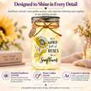 Sunflower Gifts for Women, Birthday Gifts for Women, Mason Jar Night Light