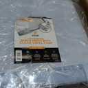 8' x 12' Clear Vinyl Tarp - 30 Mil Super Heavy Duty Transparent Waterproof PVC Tarpaulin with Brass Grommets - for Patio Enclosure, Temporary Wall, Camping, Tent Cover, Canopy - by Xpose Safety (8 Feet x 12 Feet)
