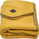 Arcturus Military Wool Blanket - Warm, Thick, Washable - Great for Outdoors, Camping, Stadium Blanket, Picnics, Travel - Car & Bushcraft Survival Kits (Gold)