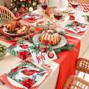 40Pcs Christmas Napkins, Cardinal Christmas Party Supplies Disposable Paper Napkins Red Cardinals Birds Napkins for Xmas Winter Holiday Party Decorations