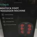 Nekteck Foot Massager with Heat, Shiatsu Heated Electric Kneading Foot Massager Machine for Neuropathy, Plantar Fasciitis, Feet Massage for Pain Relief, Circulation, Valentines Gifts for Man Woman Her (Black)