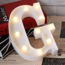 Graduation Decorations 2026, 4 LED Light Up Letters GRAD Sign for Class of 2026, Battery Operated Marquee Letter Lights GRAD Sign for High School Senior College Graduation Party Supplies- Warm White