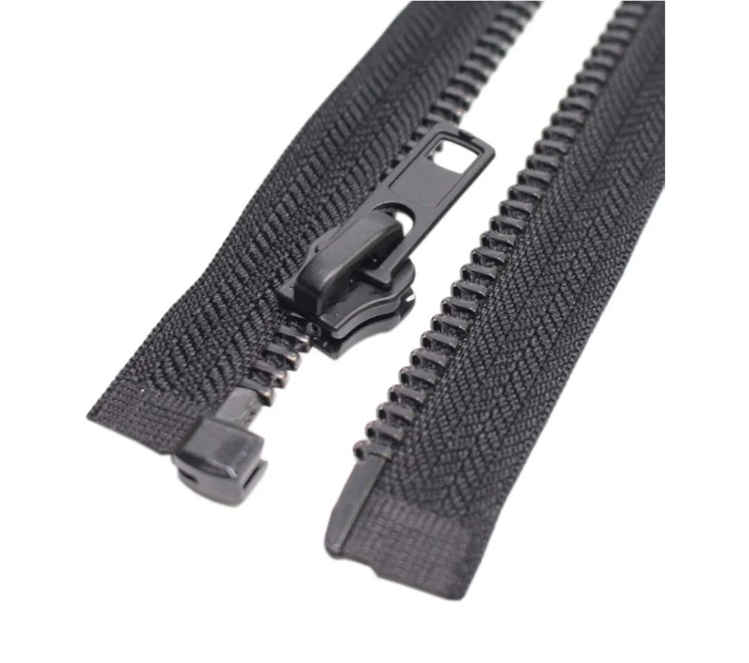 MebuZip #8 27 Inch Black Nickel Teeth Separating Jacket Zipper Right Handed Zipper Heavy Duty Metal Zippers for Men's Jackets Coats Sewing (27" RH)