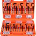 HORUSDY 300-Piece Thread Repair Kit, Metric & SAE, HSS Drill Repair Kit, Metric: M5 M6 M8 M10 M12 | SAE: 1/4" 5/16" 3/8" 7/16" 1/2"