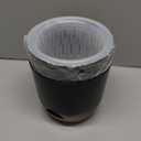 7.2 Inch Self Watering Orchid Pots for Indoor Plants,Macetas para Orqudeas,Flower Pots for Indoor Plants with Holes(Black)