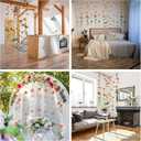 XunYee 6 Pcs 35.4 ft Flower Garlands Artificial Wildflower Vines Floral Hanging Backdrop Fake Flower Garlands Faux Silk Wildflower Vine for Wedding Bridal Shower Home Garden Wall Arch Decor(Rose)