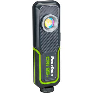 PowerSmith 500 LM Rechargeable LED Color Match (CRI 95+) Inspection Light, Two Color Temperatures 5000K/3500K, hanging hook, magnetic base with USB-C charging cable, (PILC95500)