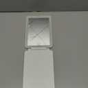 Rechargeable Travel Makeup Mirror with 72 Led Lights, Portable Lighted Beauty Mirror, 3 Color Lighting, Dimmable Touch Screen, Tabletop LED Folding Cosmetic Vanity Mirror