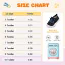 FEETCITY Toddler Boys Shoes Toddler Barefoot Shoes Kids Sneakers Tennis Shoe Slip On Baby Walking Shoe (Darkblue)