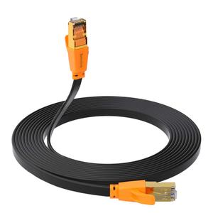 Cat 8 Ethernet Cable, 100ft Indoor & Outdoor LAN Cord, 30AWG Heavy Duty Waterproof Shielded Patch Cord, Durable Gold Plated RJ45 Connector for Router, Modem, Gaming, PC, Laptop, Xbox