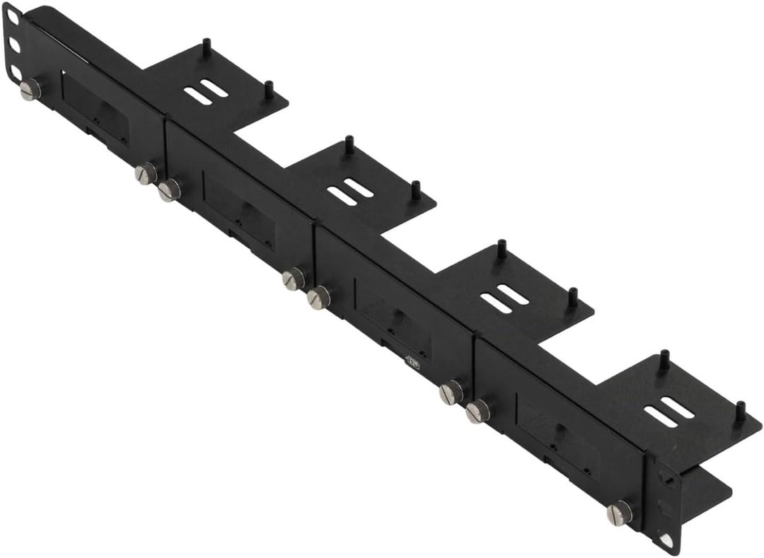 UCTRONICS Heavy-Duty 1U Raspberry Pi Rack Mount – 2mm Thick Carbon Steel, Front-Removable, 4 Brackets for Raspberry Pi 5, 4B, 3B+/3B & Other B Models, Raspberry Pi Server Rack, 19” Standard Rack