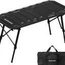 BLACKDOG Aluminum IGT for Camping, Portable Folding Table
Adjustable Height 16-24", 4.5 Unit IGT Modular System Compatibility Camping Table with Carry Bag, 7 Expandable Plates