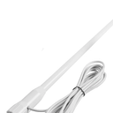 Fiberglass Marine Antenna, VHF 156-163Mhz White 43Inches Boat Antenna with Adjustable Fixed Bracket Mount Base 4.5Meter(14.7ft) RG58 Cable for Uniden Icom Cobra Yaesu Midland Transceiver