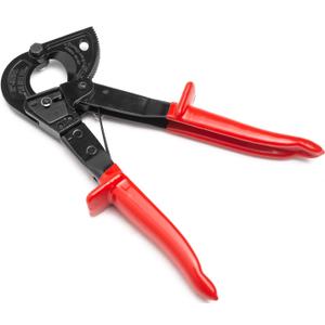 Ratcheting Cable Cutter Up to 240mm/28mm Heavy Duty Ratchet Cable Cutter, Cutting Aluminum Copper Cable Soft Wire, Electrical Wire Cutter with Quick Release Lever
