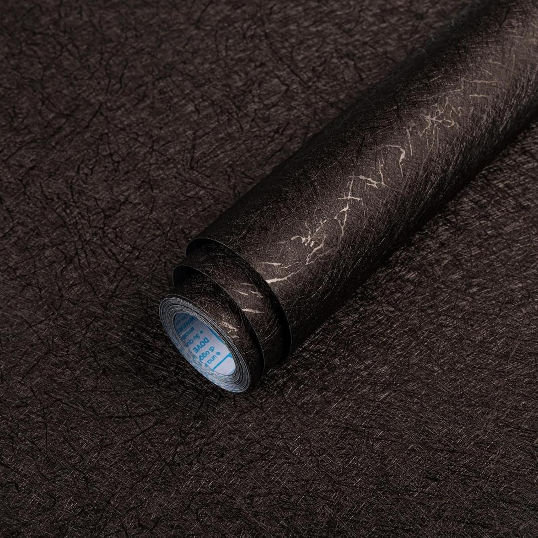 Brown Peel and Stick Self Adhesive Wallpaper - Removable Waterproof Bathroom Countertop Contact Paper - Kitchen Vinyl Wrap for Cabinet Countertops - Wall Cover Counter Top Paper 15.7 X 393.7 inch