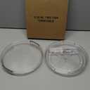 LAMU 2 Tier Lazy Susan Turntable Organizer 9.25'' Rotating Spice Rack Organization for Cabinet, Kitchen, Pantry, Countertop, Bathroom, Vanity, Medicine Cabinet Organizer, Clear