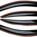 Pack of 4 Outside Mount Style Window Rain Guards Durable Side Wind Deflectors Dark Smoke Vent Window Visors Fit for Chevrolet 2013-2015 Malibu 2016 Malibu Limited