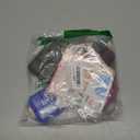 4PS Travel Pill Organizer with 164 Slice Labels10 Compartments Travel Pill Box Portable Folding Small Pill Case Daily Pill Container Used for Carry Storage Medicine Organizer By M MUchengbao (Dark Red + Gray + Pink + Blue)