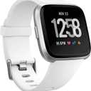 Wepro Band Compatible with Fitbit Versa 2 Bands for Women Men, Soft Band Compatible with Fitbit Versa Bands, Sport Waterproof Breathable Replacement Wristbands Strap for Versa Lite, Small, White