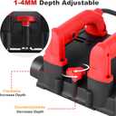 YJINGRUI 110V Electric Wall Planer Handheld Power Wall Scraper Wall Shovel Machine for Wallpaper Paint Putty, 90 No dead Angle