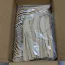 Compostable Wooden Cutlery Set, 500 Pack Disposable Wood Utensils (200 Spoons, 200 Forks, 100 Knives), Biodegradable Wood Utensils for Party, Picnic and Events