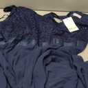 BeryLove Formal Wedding Guest Sequin Prom Dresses Cocktail Evening Lace Elegant Mother of The Bride Dress XX-Large, Navy