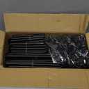 VTRIN 10 Tier Shoe Rack Tall Large Capacity Wide Shoe Organizer with Two Hooks Sturdy Metal Shoe Shelf for Entryway, Closet, Bedroom (Black)