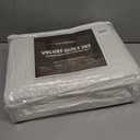 Velvet Quilt Set King Quilt, Lightweight Soft King Comforter Set, Bedspread Coverlet with 2 Matching Pillow Shams, Velvet Comforter Bedding Set for All Season (Off-White, Wave) (King/Cal.King (106" x 96"))