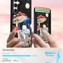 Shorogyt for Samsung Galaxy S25 Plus Cute Kawaii Leather Phone Case - Compatible with Magsafe Wallet Magnetic Credit Card Holder Mushroom Skull Design Phone Cover for Women Girls, Fits 7 Cards