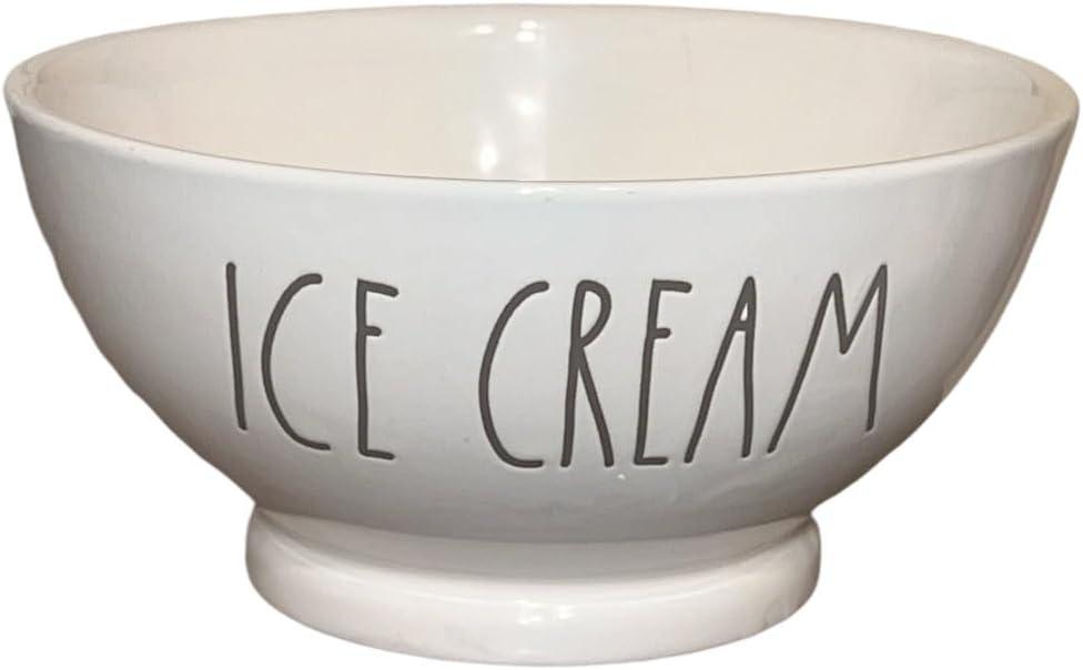 Farmhouse Ceramic Ice Cream Bowl, 6 Inch