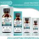 2 x Wart Remover Liquid with Salicylic Acid for Wart Removal & Corn Care, Targeted Application, 1.01 Fl Oz