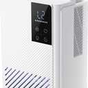 Electactic Dehumidifier, Quiet Efficient Humidity for Home Bedroom Bathroom 800 Sq. Ft, 67OZ Dehumidifier with Touch Control, Multiple Modes, Timer, Auto Shut-Off & RGB 7 Colors Night Light, White