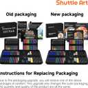 Shuttle Art 103 PCS Drawing Kit, Professional Drawing Supplies with Sketch, Charcoal, Colored, Graphite, Pastel Pencils & Sticks, Complete Drawing Tools and Paper Pads in Zipper Case for Artists&Kids