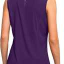 Womens Workout Tank Tops Lightweight Sleeveless Shirts for Women Loose Fit Tops for Athletic Running Tennis Yoga M