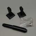 Millbridge Wall-Mounted Toilet Paper Holder for Bathroom, Black, Stylish and Easy to Install  Design House, 544569