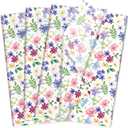 60 Sheets Watercolor Flower Tissue Paper, 20 x 14in Watercolor Wildflower Wrapping Tissue Paper for Spring Theme Birthday Sweet Party Supplies