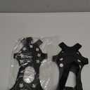 ZUXNZUX Crampons, Ice Cleats for Shoes and Boots, Silicone Stainless Steel Grippers Shoe Spikes Grips Traction for Ice Snow, Winter Hiking Climbing Ice Fishing, M