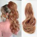 DAXSRXI Claw Clip Ponytail Extension, Clip in Ponytail, 14 Inch, P30A/27