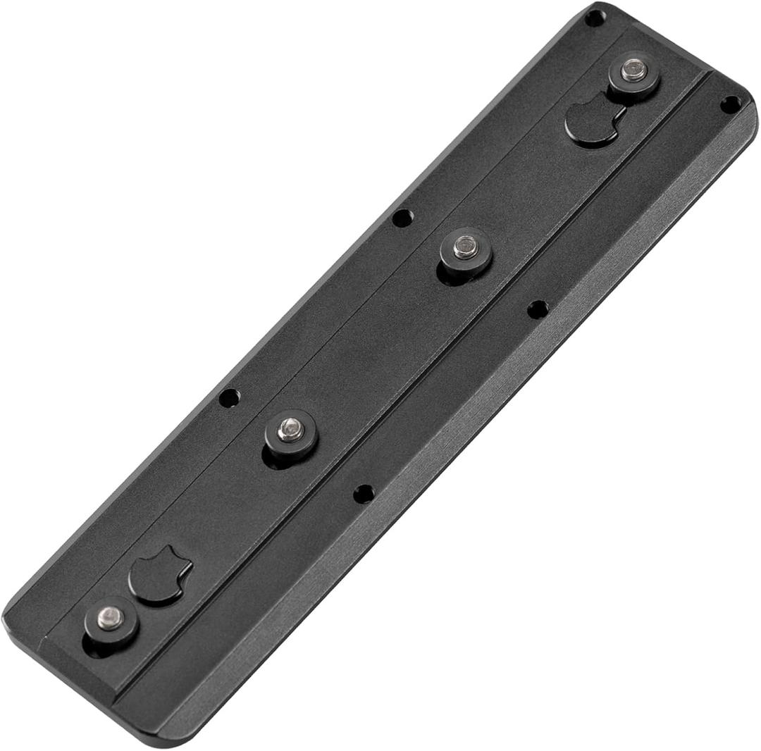 FANAUE Keymod Rail Tripod Plate Adapter Mount BKMOD-140 with Safety Stop Screws, for Tripod Ball Head Ballhead, Compatible Arca Swiss RRS Dovetail