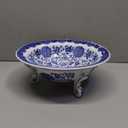 Blue and White Porcelain, Decorative Fruit Bowl, Chinoiserie Decor, Blue and White Fruit Bowl for Kitchen Counter, Home Decor 26 * 10cm