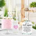Acrylic Wedding Sign Until We Meet Again Signs for Ceremony Modern Calligraphy Arch Acrylic Table Top Signs for Wedding Reception and Event Party Table Decor (White Eucalyptus Leaves)