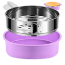 304 Stainless Steel Springform Pan 9 Inch Nonstick, Leakproof Cheesecake Pan with Removable Bottom, 9 Spring Form Pans for Cheesecake with Protector, 9 Inch Springform Cake Pans with 50Pcs Parchment