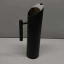 Stainless Steel Water Pitcher Black Metal Pitcher with Ice Guard Cold Drinking Carafe Jug for Juice, Beer, Milk, Ice Tea or Other Beverage by MUGLIO (70oz)