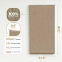 Tao.space Large Acoustic Self-adhesive Panels, 47.2" X 23.6" X 0.4" Acoustic Wall Panels 6-pack Soundproof Panels High Density Panels Acoustic Treatment for Recording Studio, Office,Camel